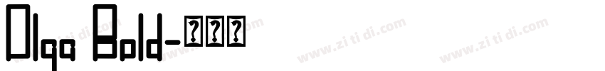 Olga Bold字体转换